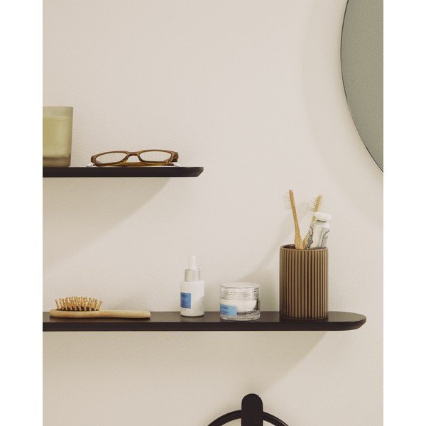 Fekete polc készlet 2 db-os 55 cm Arely – Kave Home-image-1