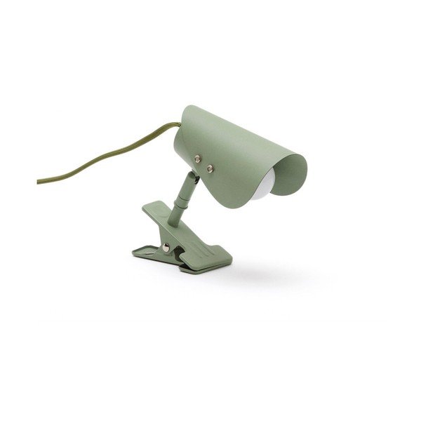 Zöld fém asztali lámpa csiptetővel (magasság 16 cm) Jula – Kave Home