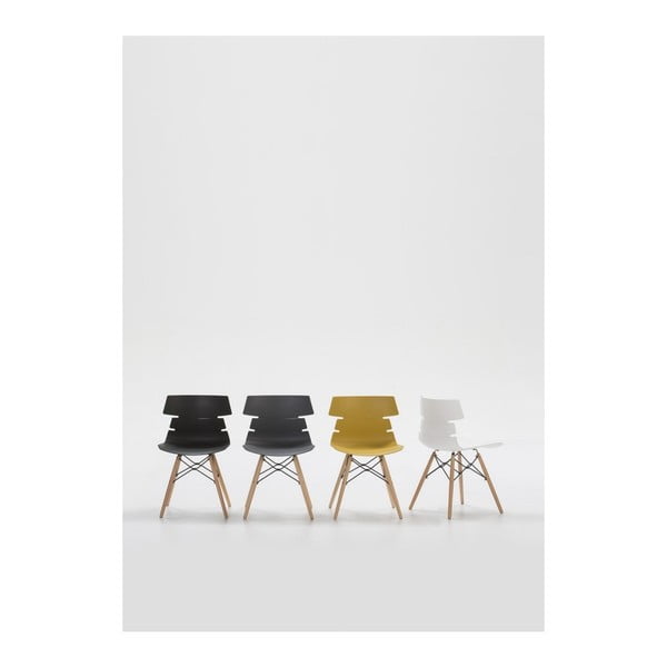 Iris 4 részes fehér étkezőszék szett - Marckeric-image-1