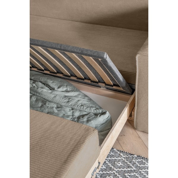 Bézs kinyitható kanapé 168 cm Lucky Lucy – Miuform-image-4