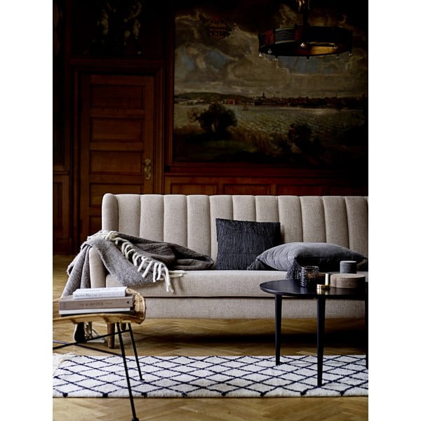 Geo fehér gyapjú szőnyeg, 200x300 cm - Bloomingville-image-2