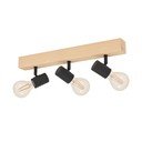 Fekete-natúr színű mennyezeti lámpa 5x48 cm TOWNSHEND 3 – EGLO