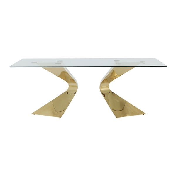 Gloria étkezőasztal, aranyszínű lábakkal - Kare Design