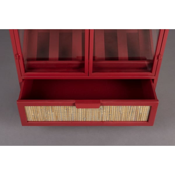 Piros fém bortartó szekrény, palackok száma 10, 65x103x35 cm Mori – Dutchbone-image-4