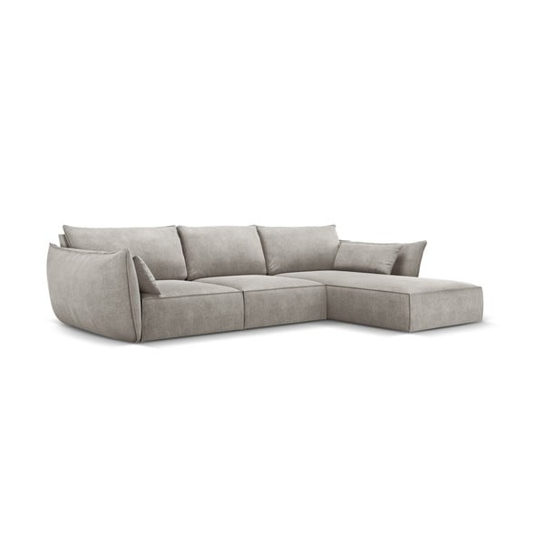 Világosszürke sarokkanapé (jobb oldali) Vanda – Mazzini Sofas-image-2