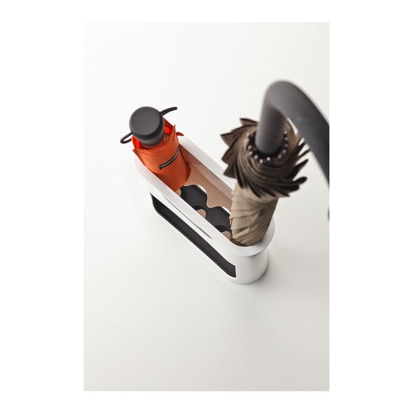 Oval fehér esernyőtartó - YAMAZAKI-image-1