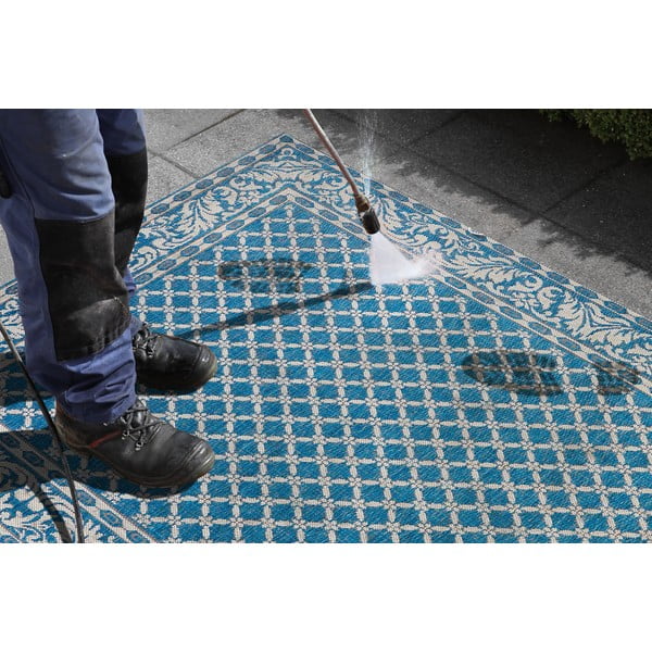 Royal kék-krémszínű kültéri szőnyeg, 160 x 230 cm - NORTHRUGS-image-1