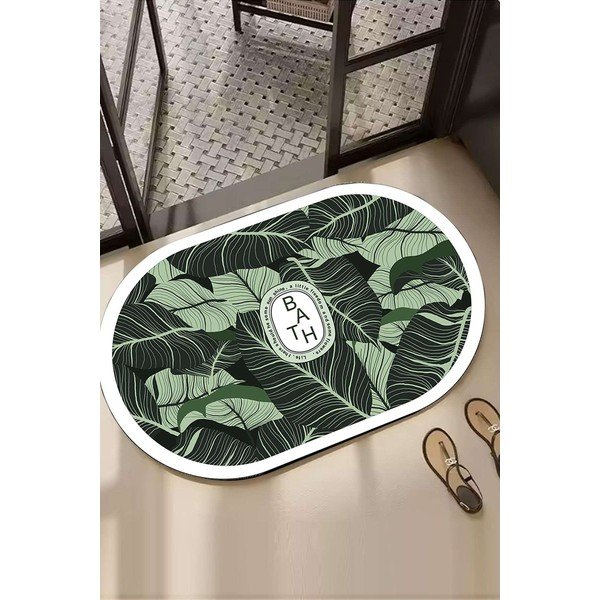 Zöld fürdőszobai kilépő 60x100 cm Aleas – Foutastic-image-1