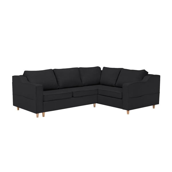 Jonquille sötétszürke négyszemélyes kinyitható kanapé, jobb oldali kivitel - Mazzini Sofas
