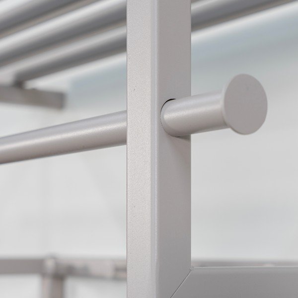 Szürkésbarna fém fali fogas polccal 76 cm Rizzoli – Spinder Design-image-4