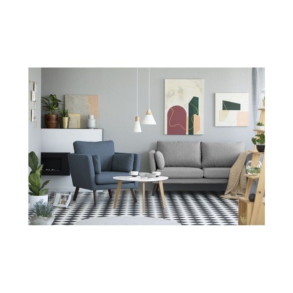 Elena sötétkék fotel - Mazzini Sofas-image-1