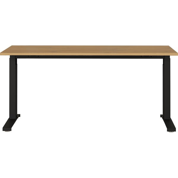 Íróasztal tölgyfa dekoros asztallappal 80x160 cm Agenda – Germania
