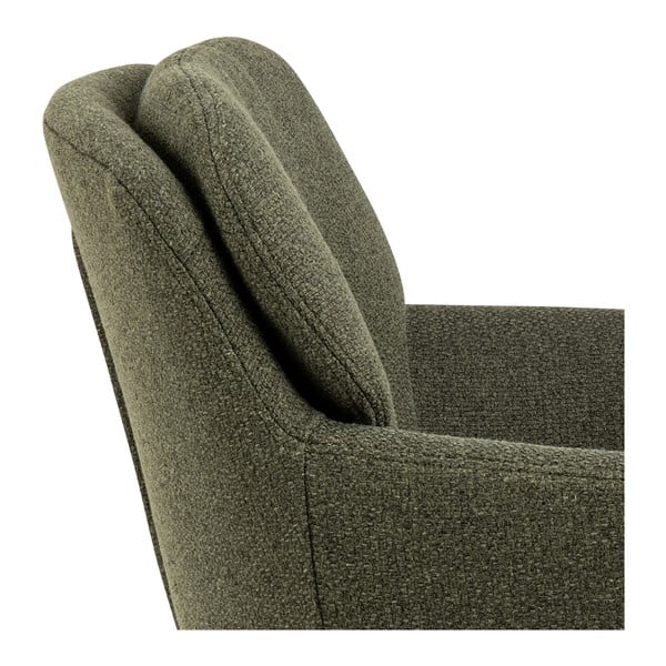 Khaki kárpitozott karfás étkezőfotel Dora – Actona-image-4