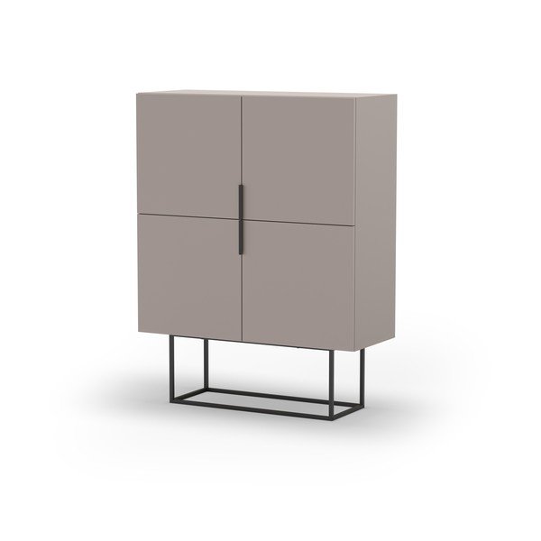 Szürkésbézs szekrény 100x130 cm Titan – Marckeric-image-3