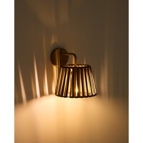 Napelemes LED fali kültéri lámpa (magasság 23 cm) Aldet – Kave Home-image-1