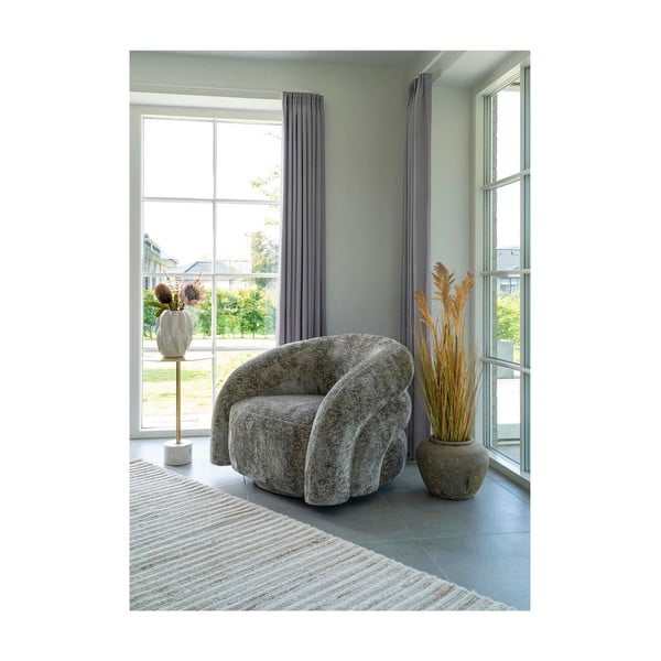 Krémszínű kézi szövésű gyapjú futószőnyeg 80x180 cm Mango – House Nordic-image-3