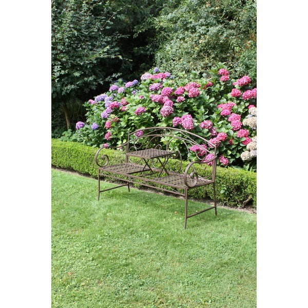 Barna fém kerti pad Saket – Garden Pleasure-image-4