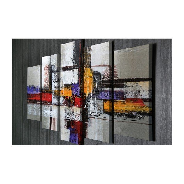 Abstract 5 részes vászon fali kép-image-3