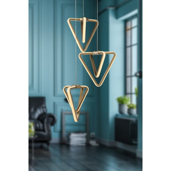 Bronzszínű fém LED függőlámpa ø 20 cm Baris – Squid Lighting-image-1