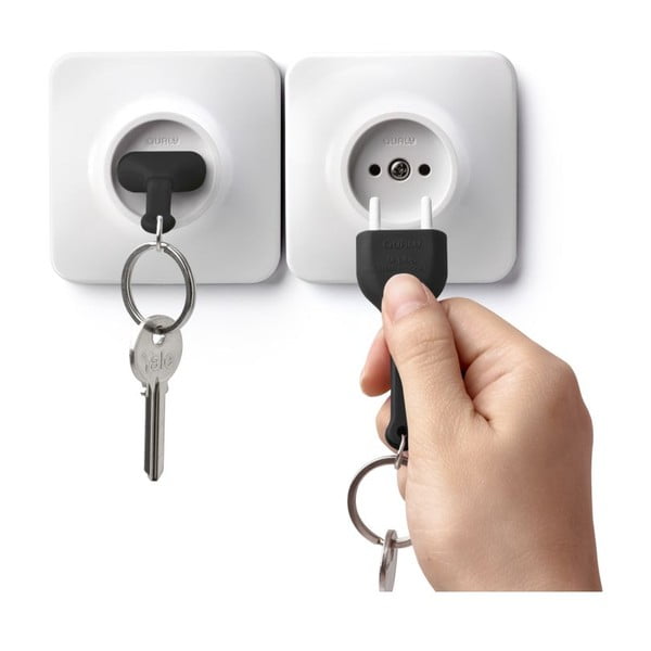 Unplug fogas fekete kulcstartóval - Qualy&CO