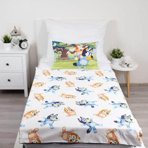 Pamut gyerek ágyneműhuzat babaágyhoz 100x135 cm Bluey – Jerry Fabrics-image-2