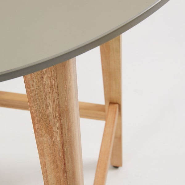 Giorgia eukaliptuszfa asztal erkélyre, ⌀ 70 cm - Kave Home-image-1