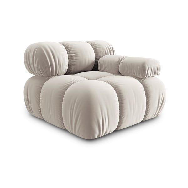 Bézs bársony kanapé modul (jobb oldali) Bellis – Micadoni -image-3