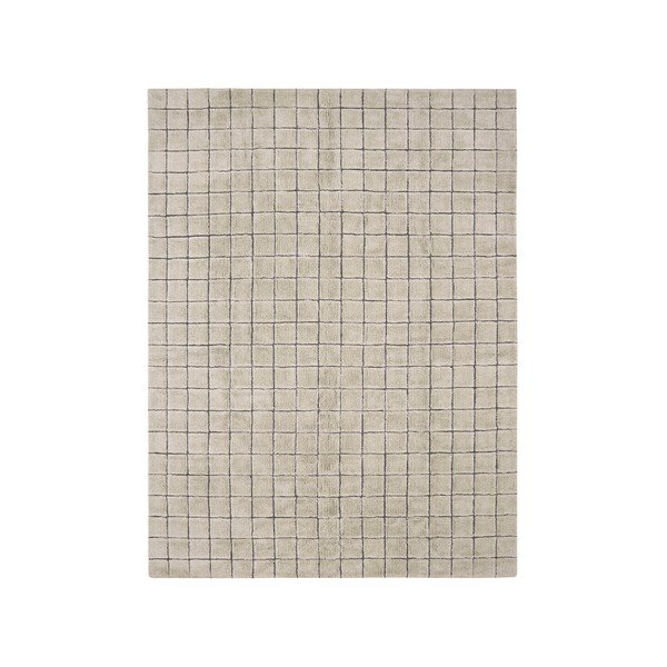 Bézs kézi szövésű gyapjú szőnyeg 230x300 cm Mosaic Sandstone – Lorena Canals