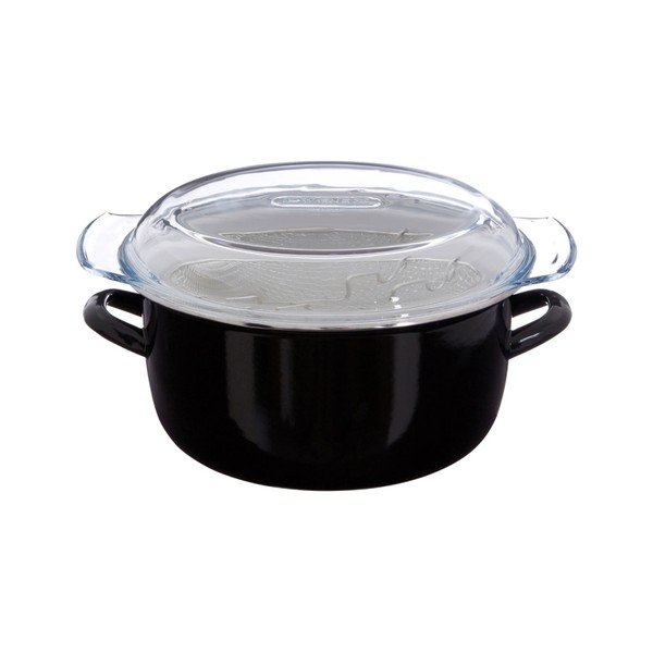 Fekete olajsütő lábas, térfogat 5 l - Premier Housewares-image-2