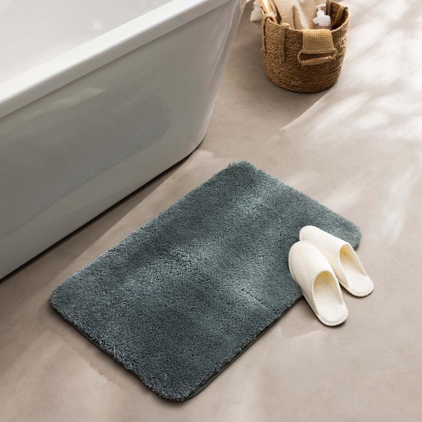Szürkészöld fürdőszobai kilépő 50x80 cm Mael – douceur d'intérieur-image-1