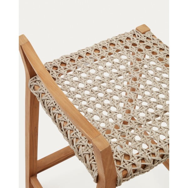 Natúr színű tömörfa kerti bárszék Giverola – Kave Home-image-1