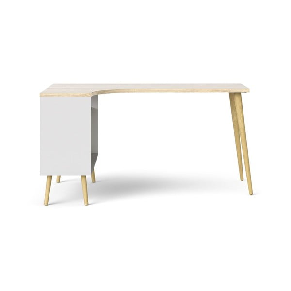 Íróasztal tölgyfa dekorral 145x81 cm Oslo - Tvilum-image-2