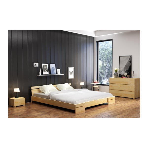 Sparta kétszemélyes ágy borovi fenyőből, 140 x 200 cm - Skandica-image-4