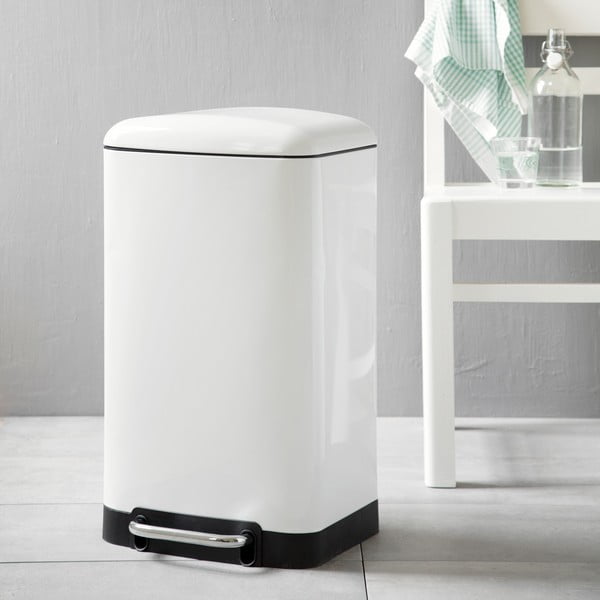 Square Dustbin fehér szemeteskosár, 30 l - Steel Function-image-2