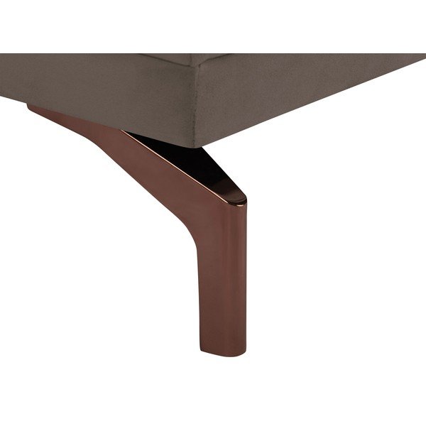 Jupiter barna kétszemélyes kanapé, aranyszínű lábakkal - Windsor & Co Sofas-image-4