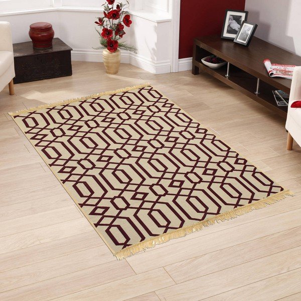 Ya Rugs Kenar borvörös szőnyeg, 80 x 150 cm-image-1