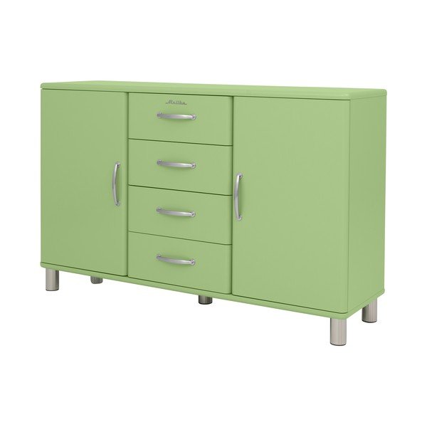 Zöld alacsony komód 146x92 cm Malibu - Tenzo-image-2