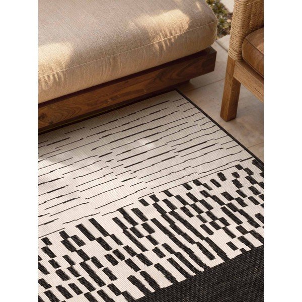 Fekete-krémszínű kültéri-beltéri szőnyeg 120x170 cm Haringey Acacia – Ted Baker-image-3