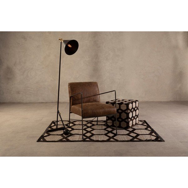 Barna bőr fotel Hoxton – Premier Housewares-image-1