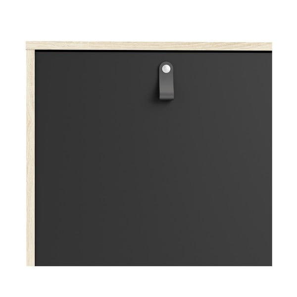 Stubbe fekete komód, 147 x 87 cm - Tvilum-image-1