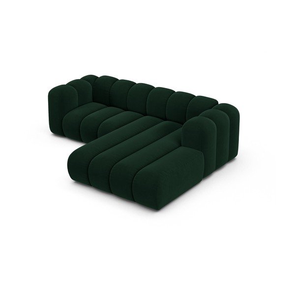 Sötétzöld sarokkanapé (jobb oldali) Lupine – Micadoni Home-image-2