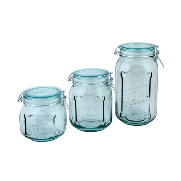 Original átlátszó edény fedéllel újrahasznosított üvegből, 1,9 l - Ego Dekor-image-1