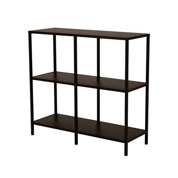 Lite fekete fém polc, szélesség 100 cm - Canett-image-2