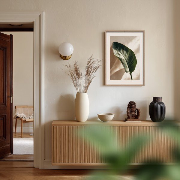 Nyomtatott keretezett kép 50x70 cm Strelizia Leaf – Styler-image-1