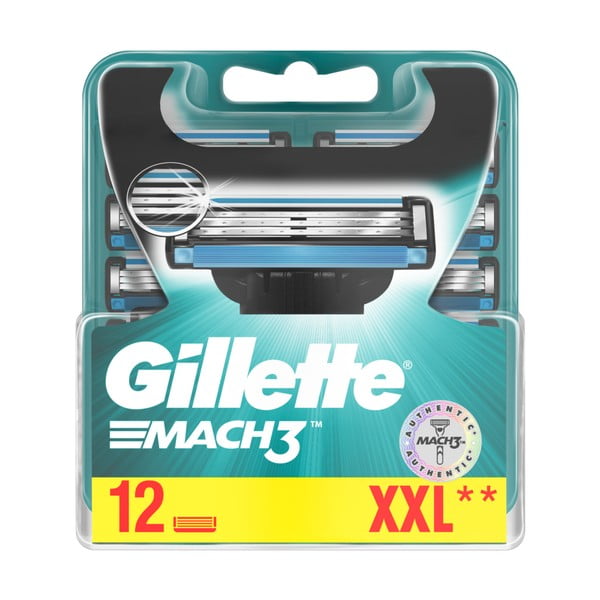 Gillette Mach3 férfi borotvafej, 12 db