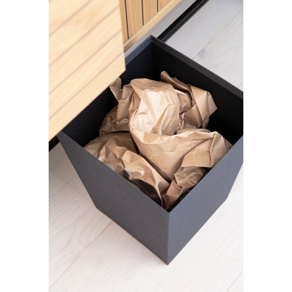 Fekete szemetes Sofia Canvas Paper Laminate – Bigso-image-4