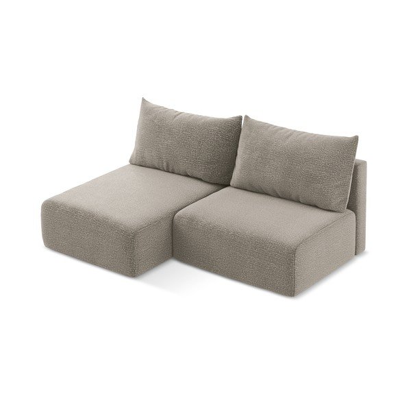 Bézs kinyitható-tárolóhelyes sarokkanapé (bal oldali) Kalena – Makamii-image-3