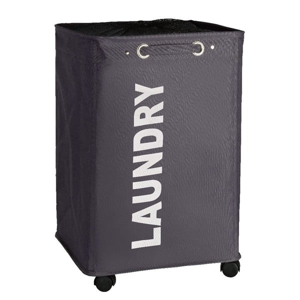 Quadro szürke szennyeskosár, 79,2 l - Wenko-image-2