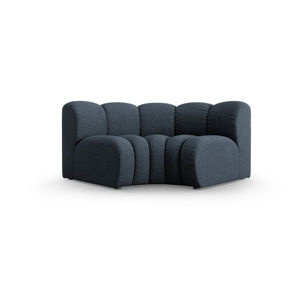 Kék zsenília kanapé modul (variálható sarok) Lupine – Micadoni 