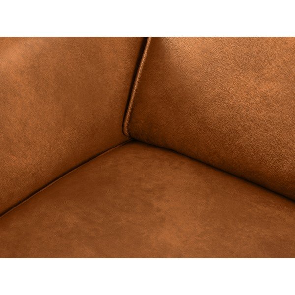 Világosbarna bőr kanapé 103 cm Hubble – Windsor & Co Sofas-image-1